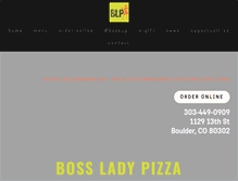 Tablet Screenshot of bossladypizza.com